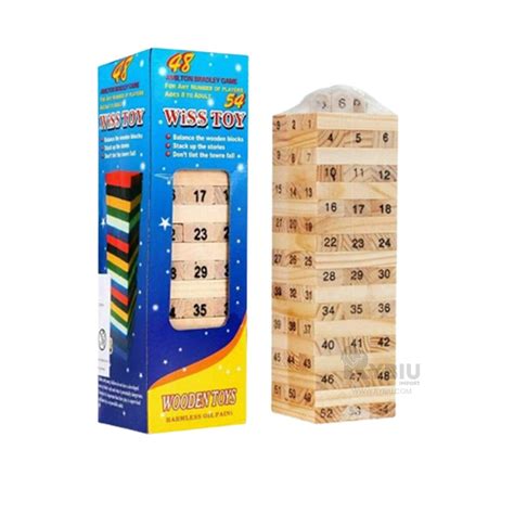 Ripley Jenga Cl Sico Juego Mesa Pzas De Madera