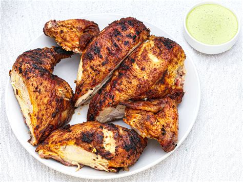 Peruvian Style Grilled Chicken With Green Sauce Recipe