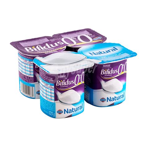 Hacendado Bifidus Desnatado Natural Pack 4 X 125 G 500 G