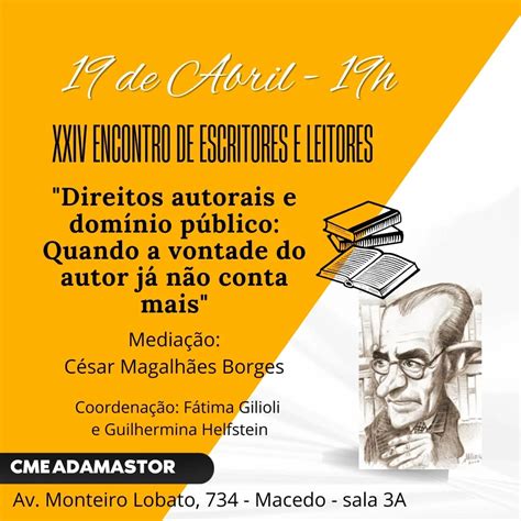 Abril Literário Direitos autorais e domínio público Guarulhos Cultural