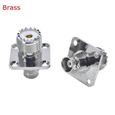 Pcs So Sl Uhf Female To Q Bnc Female Hole Flange Connector Q