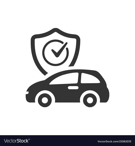 Auto insurance icon Royalty Free Vector Image - VectorStock