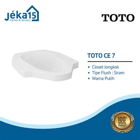 Jual Closet Jongkok Toto Ce Squating Pan Tanpa Pack Kayu Kota