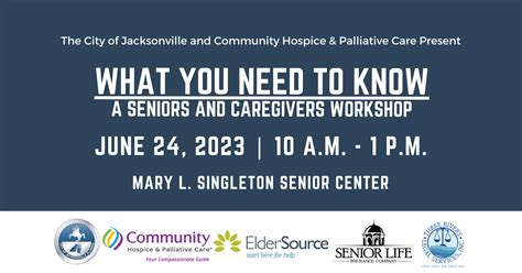 What You Need To Know A Seniors And Caregivers Workshop Mary