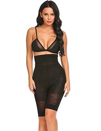 Qenci Shapewear Damen Body Stark Formend Miederhose Miederslip Mit