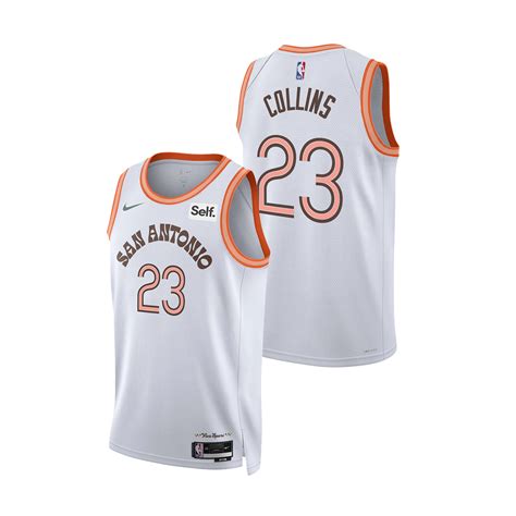 San Antonio Spurs Men's Nike 2023-2024 City Edition Zach Collins ...