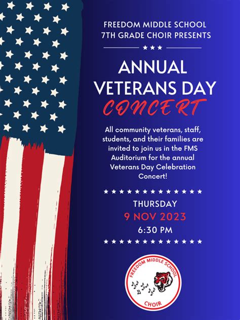 Freedom Middle School – Annual Veterans Day Concert/Ceremony | B101.5 ...