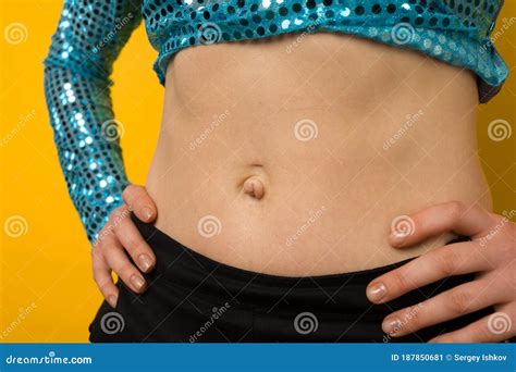 Umbilical Hernia In A Pregnant Woman Closeup Stock Image Image Of