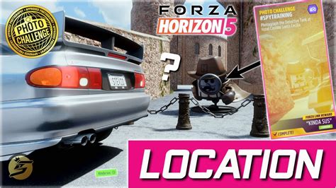 Forza Horizon 5 PHOTO CHALLENGE SPY TRAINING Detective Tank At Hotel