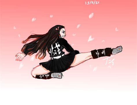 Slayer Nezuko Kick By Sweetiecupcake12 On Deviantart