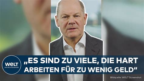 SCHOLZ ZUM TAG DER ARBEIT Bundeskanzler fordert Wertschätzung für