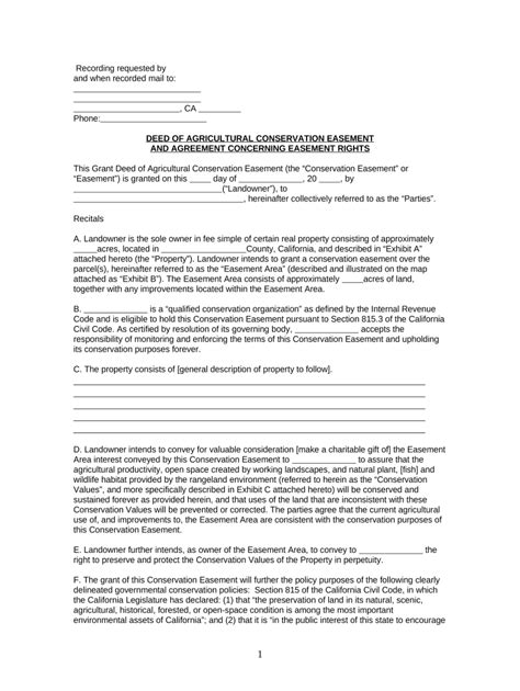 California Easement Doc Template PdfFiller