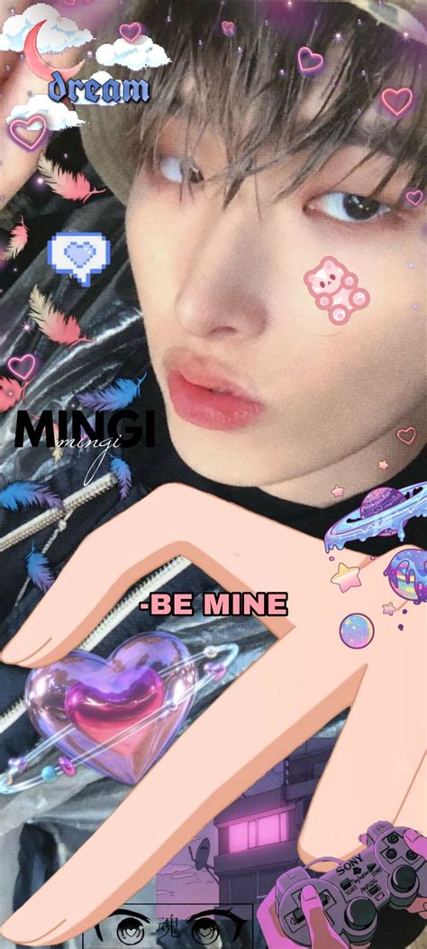 Ateez Mingi Boy Band Kpop Wallpaper Lockscreen Tapeta Cute Pretty Song