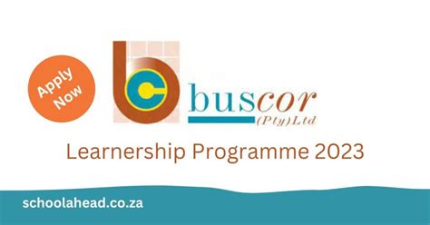 Buscor Driver Traineeships Learnerships 2023 Schoolahead