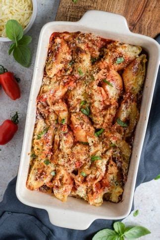 Chicken Parmesan Stuffed Shells Valerie S Kitchen