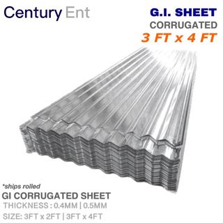 Ft X Ft Gi Corrugated Sheet Yero Galvanized Iron Roofing