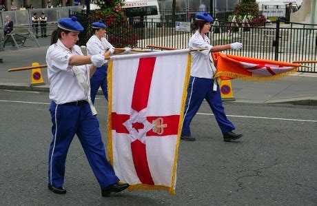 Pro British Loyalists Girls Carry Loyalists Editorial Stock Photo - Stock Image | Shutterstock