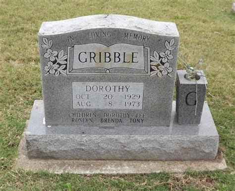 Dorothy Gribble Find A Grave Memorial