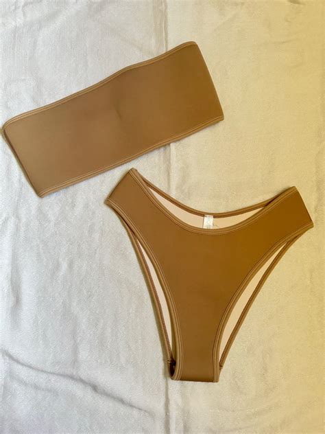 Hot Tropic Nude Two Piece Women S Fashion Swimwear Bikinis Swimsuits On Carousell