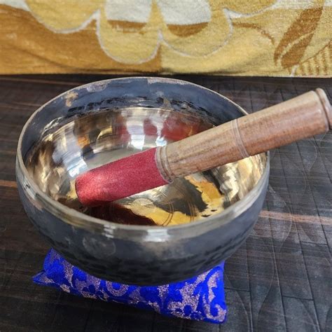 Round Copper And Tin Inside Polished Copre Bati Singing Bowl For