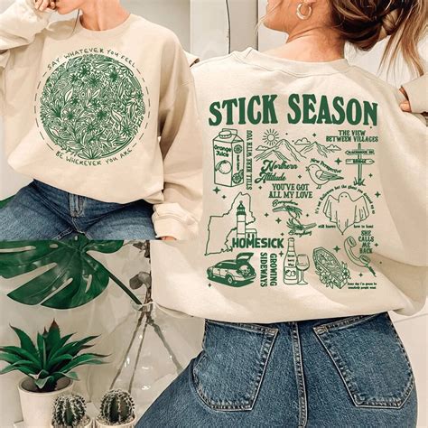 Noah Kahan Sweatshirt Stick Season 2023 Sweatshirt Front And Etsy