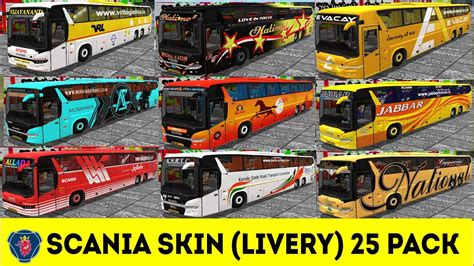 Scania Metrolink 14 5M HD LIVERY PACK Free Skinpack For Bussid 25