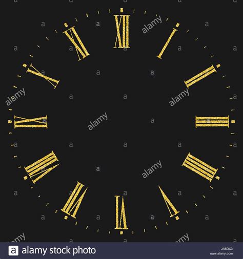 Roman Numeral Clock Stock Vector Image And Art Alamy