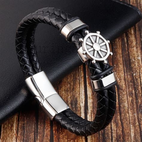 Mens Bracelet Leather Custom And Jewelry Wholesale Leather Bracelet