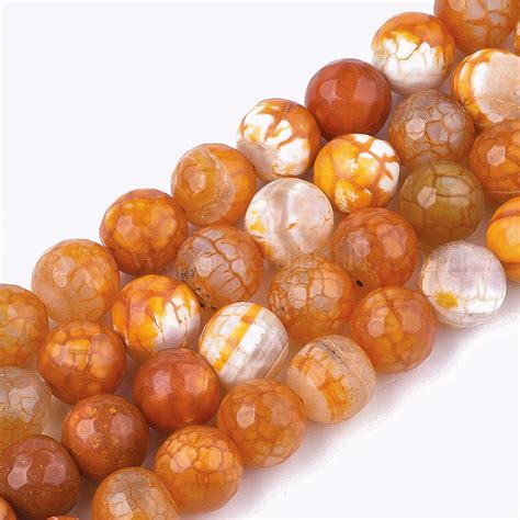 Wholesale Natural Crackle Agate Beads Strands Pandahall