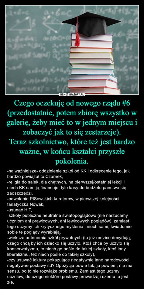 Czego Oczekuj Od Nowego Rz Du Przedostatnie Potem Zbior Wszystko