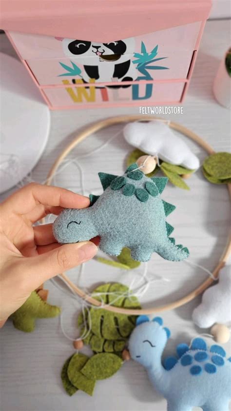 Dinosaur Baby Mobile Crib Mobile Newborn Nursery Decor In