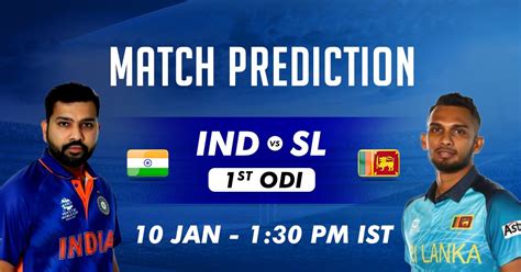 Ind Vs Sl 1st Odi Match Prediction Betting Odds Toss Prediction Win