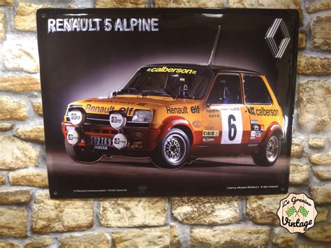 Plaque M Tal Renault Alpine Garage Atelier Les Plaques