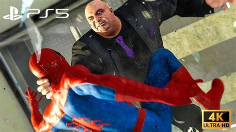 KINGPIN Vs SPIDER MAN Boss Fight SpiderMan Remastered YouTube