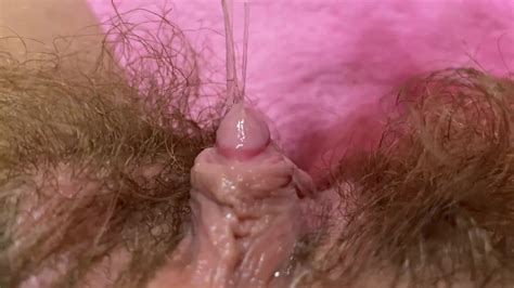 Pulsating Clitoris Orgasm Close Up Masturbation And Grool Play With