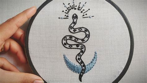 Magic Snake Embroidery Pattern Embroidery For Beginners Let S