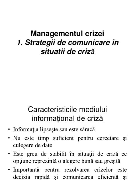 Pdf Strategii De Comunicare In Caz De Criz Pdfslide Net