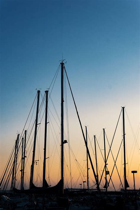 Ships Twilight Dark Dusk Mast Port Masts HD Phone Wallpaper Pxfuel