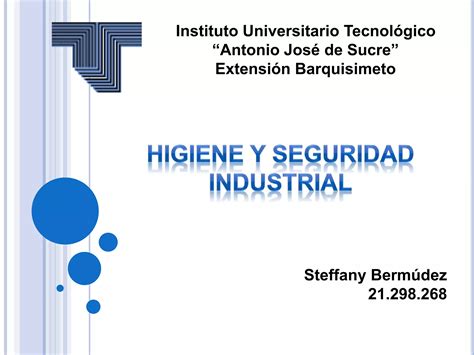 Higiene Y Seguridad Industrial PPT