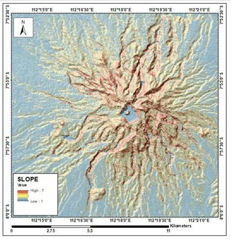 The slope gradient map. | Download Scientific Diagram