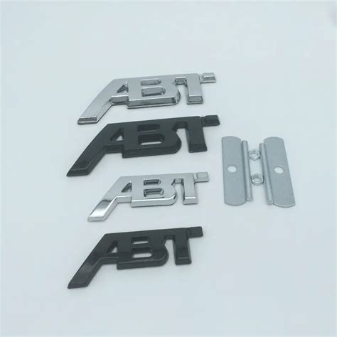 1pcs 3d Metal Abt Car Front Grille Emblem Side Fender Rear Trunk