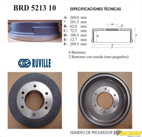 Tambor Frenos Der izq Trasera Para Nissan D21 1991 Envío gratis