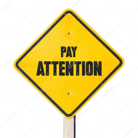 Pay attention sign, make people pay attention to you — Stock Photo ...