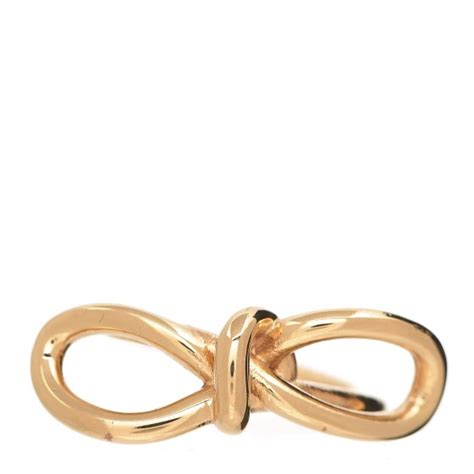 Balenciaga Boucle Bow Ring Gold Fashionphile