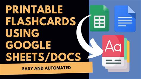 How To Make Printable Flashcards In Google Docs Printable Cards