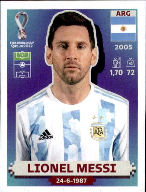 Pegatina Panini Camino A La Copa Del Mundo Qatar Arg Lionel