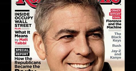 George Clooney à la couverture de Rolling Stone novembre 2011