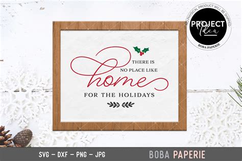 There S No Place Like Home For The Holidays Svg Cut Files