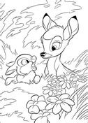 Dibujos de Bambi para colorear Páginas para imprimir y colorear gratis