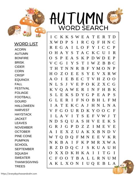 Word Search Fall Printable Printable Word Searches The Best Porn Website